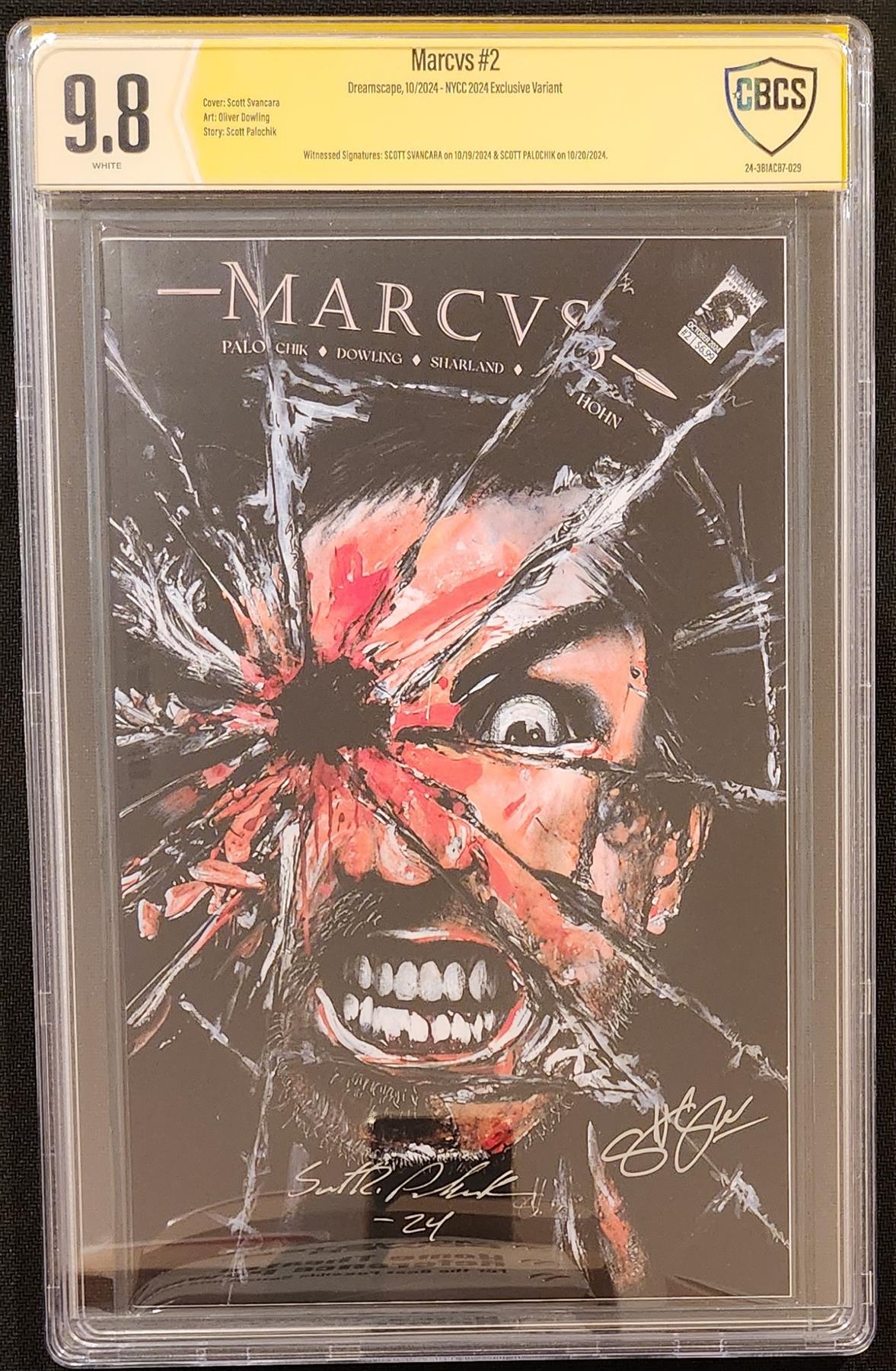 CBCS MARCVS #2 Cover C NYCC Exclusive Dreamscape Publishing 9.8 Graded Comic Book