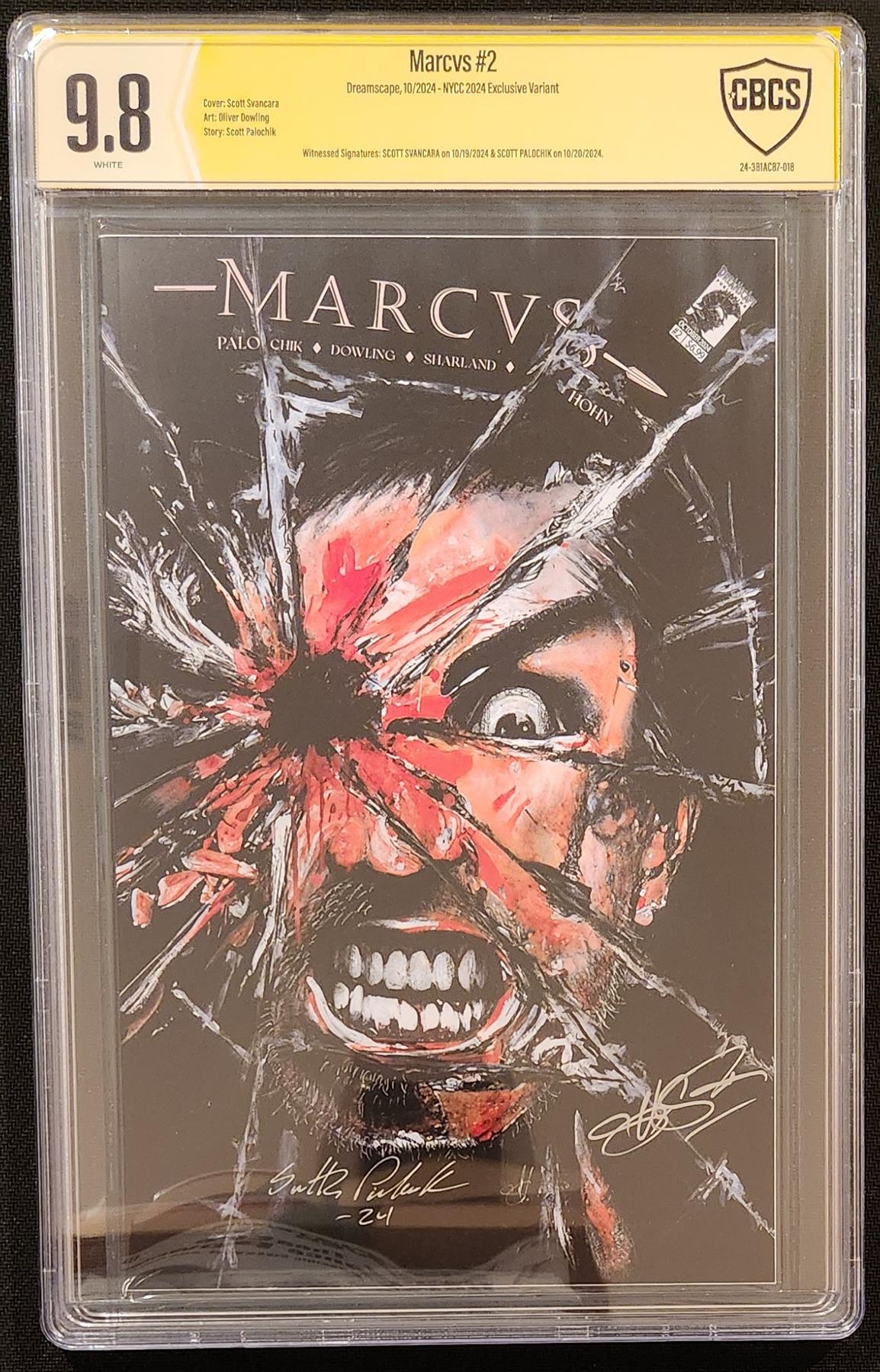 CBCS MARCVS #2 Cover C NYCC Exclusive Dreamscape Publishing  9.8 Graded Comic Book