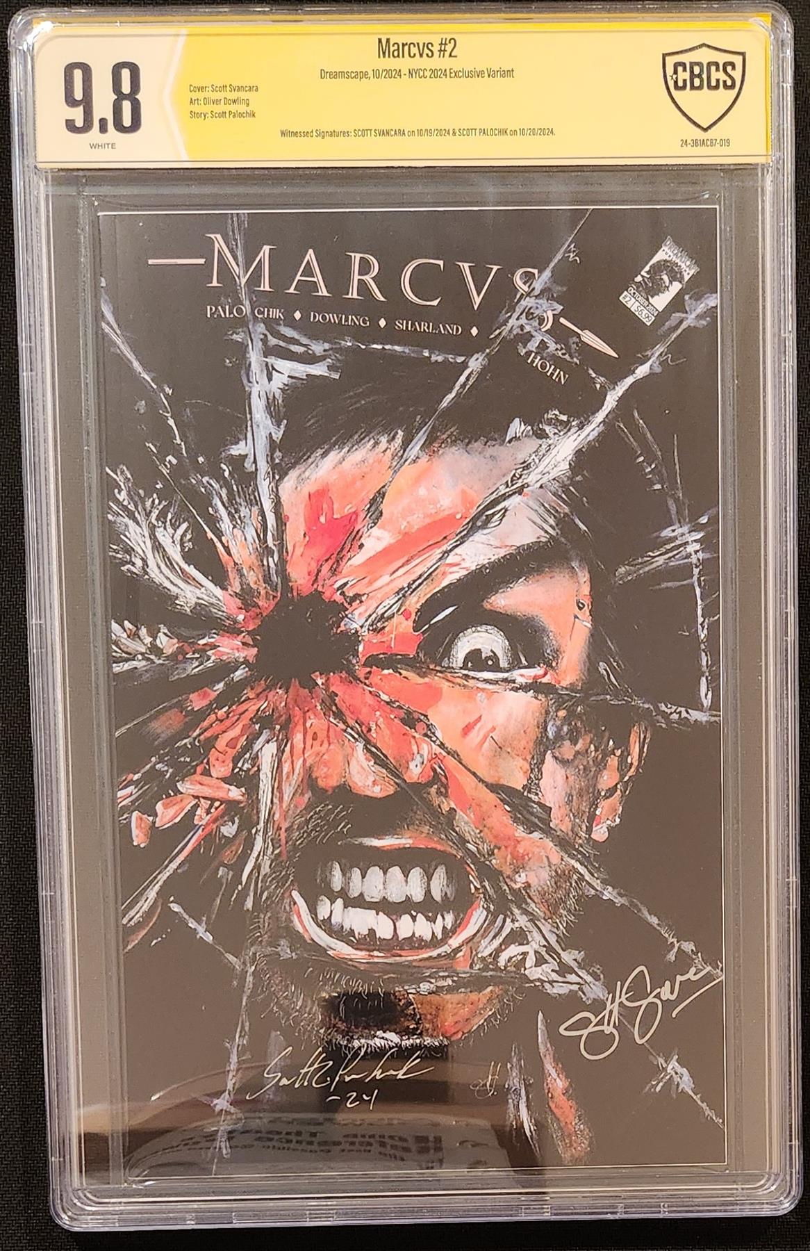 CBCS MARCVS #2 Cover C NYCC Exclusive Dreamscape Publishing  9.8 Graded Comic Book