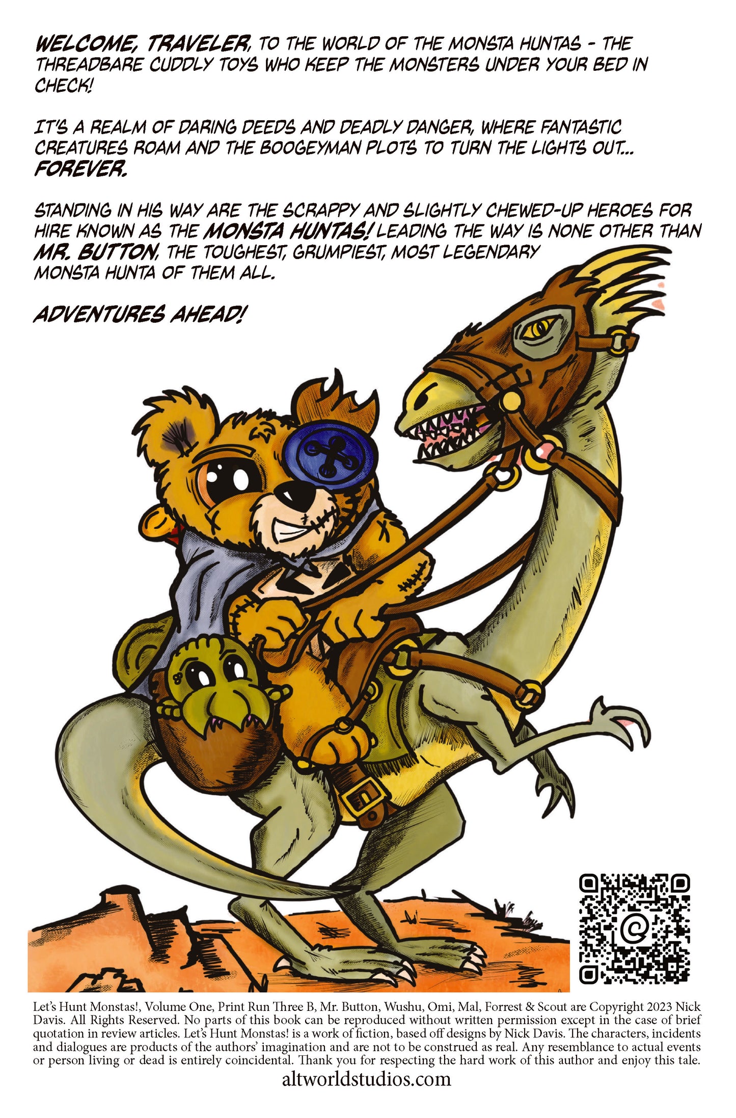 Let’s Hunt Monstas! No.1 in a Micro-Series of One by Nick Davis